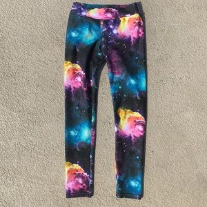 Galaxy Spandex leggings boy or girl size 6. Runs small could fit 5-6 years